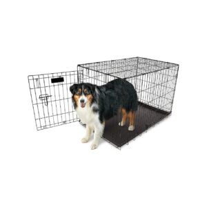 Pet Crate for Transportation and House Training - Adjustable Design and Free Accessories