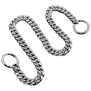 Pet Dog Accessories Silver Metal Choke Chain Collar Necklace 10mm Width