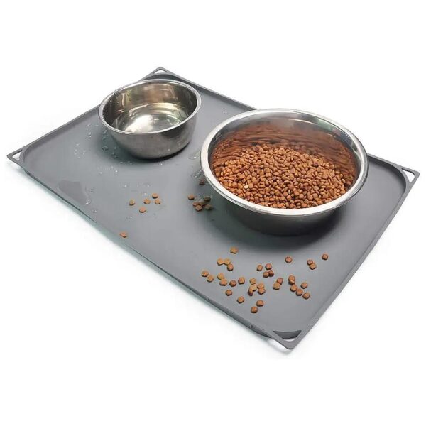 Pet Dog Food Placemat for Floors with Silicone Material and Large Size