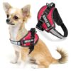 Pet Dog Harness with Reflective Strips and Sturdy Handle for Outdoor Walking and Hiking