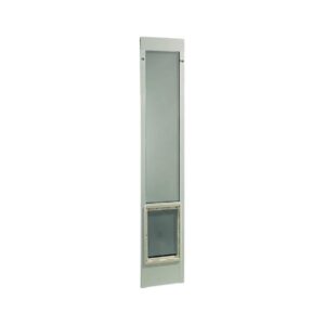 Pet Door with 5 x 15 Flap Size and Adjustable Height for Aluminum Sliding Patio Doors