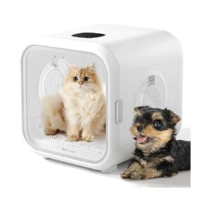 Pet Dryer with Cozy Pet Bed and Extra Comforting Pet Mat for a Relaxing Drying Experience