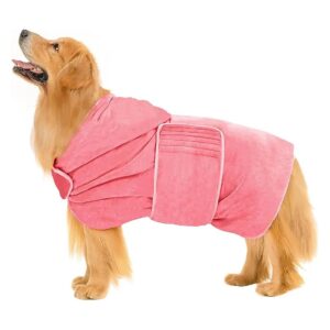 Pet Drying Towel Bath Robes Super Absorbent Microfiber Material XXL Size For Puppies