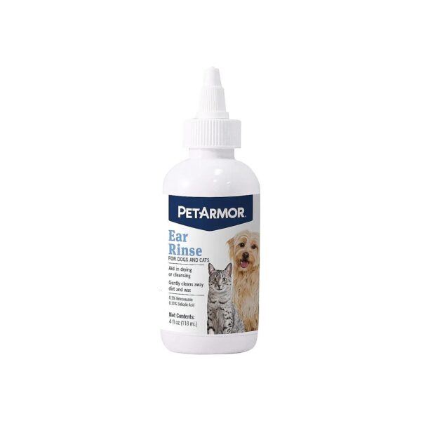 Pet Ear Rinse for Dogs and Cats, 4 oz, Easy to Use