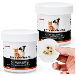 Pet Ear Wipes for All Seasons, Soft and Gentle Ear Cleaning Solution for Dogs and Cats