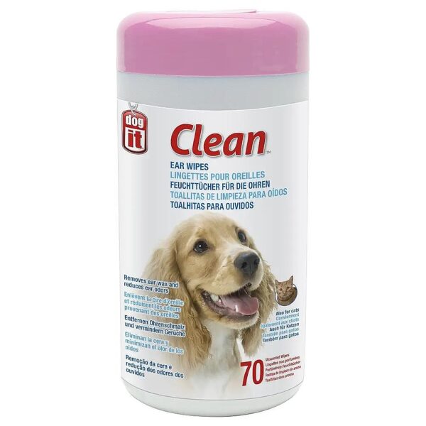 Pet Ear Wipes for Cleaning and Disinfecting Dog and Feline Ears