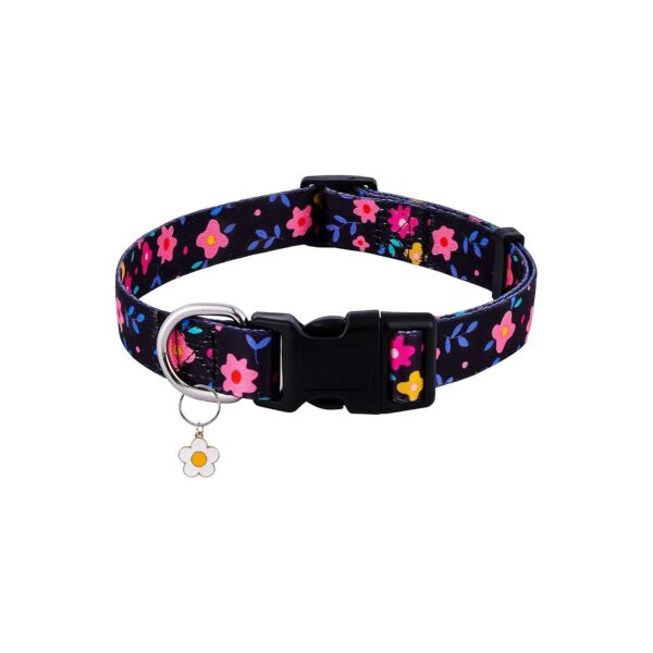 Pet Fashion Floral Collar Adjustable Dog Collars for Small Medium Large Dogs