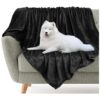 Pet Fleece Blanket for Large Dogs 50x60in Soft Washable Warm Throw Blanket Bed Couch Car