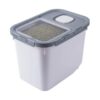 Pet Food Container with Wheel and Measuring Cup for Dog Food and More