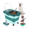 Pet Food Storage Bin with Airtight Lid and Silicone Seals for Pet Health and Convenience