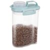 Pet Food Storage Container with Clear Design and Locking Lid for Easy Storage and Pouring