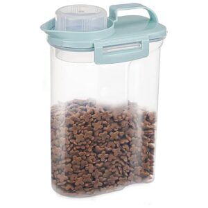 Pet Food Storage Container with Clear Design and Locking Lid for Easy Storage and Pouring