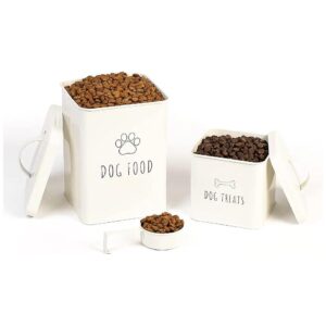 Pet Food Storage Containers with Lids and Scoop for Easy Cleaning and Refilling