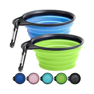 Pet Food Water Bowls Silicone Travel Supplies for Cats and Dogs