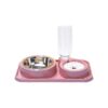 Pet Food and Water Bowl Set with Gravity Dispenser and Stainless Steel Bowls for Dogs