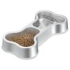 Pet Food and Water Bowls for Cats and Dogs Made of Premium Stainless Steel Material