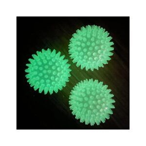 Pet Friendly Glow Ball Toy for Canine Nighttime Play and Entertainment Pack of 3