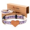 Pet-Friendly Hemp Dog Collar with Soft Cotton Matching Friendship Bracelet