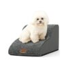 Pet Friendly High Density Foam Dog Stairs Step Ramp for Dog Beds and Furniture