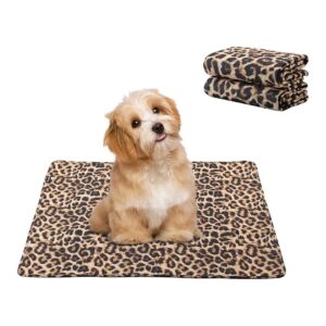 Pet-Friendly Reusable Pee Pads with Unique Leopard Print and Breathable Design