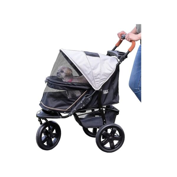 Pet Gear No-Zip Stroller for Cats and Dogs with Easy Locking