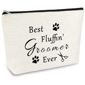 Pet Groomer Gift for Women Dog Grooming Professionals Makeup Bag Toiletry Organizer