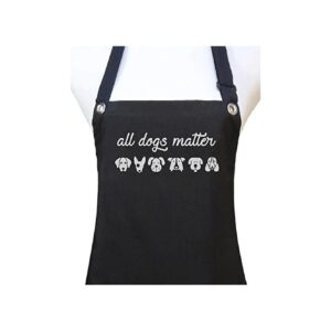 Pet Grooming Apron with Waterproof Coating and Adjustable Ties