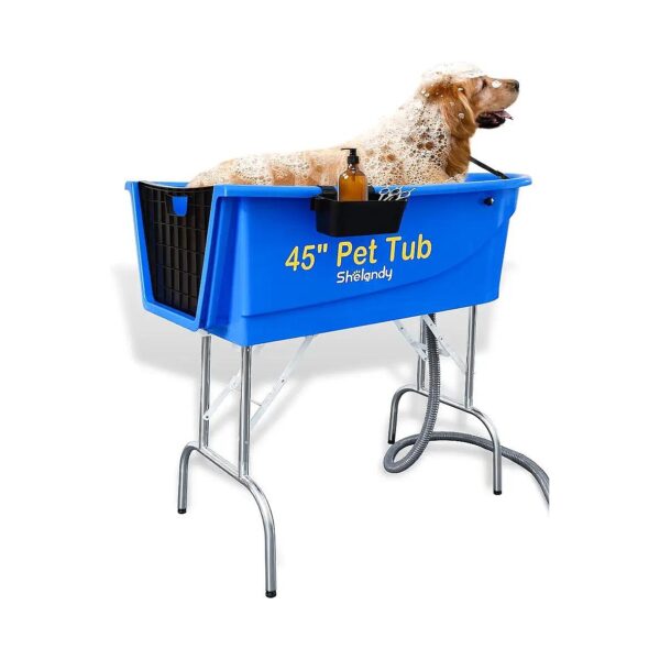 Pet Grooming Bathtub with 10 Feet Drain Hose and Heavy Duty Construction