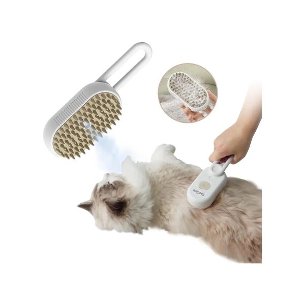 Pet Grooming Brush with Spray and Massage for Dogs and Cats