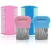 Pet Grooming Comb Set - 4 Packs Flea Combs for Hair Lice and Dandruff Remover