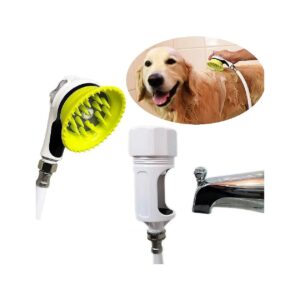 Pet Grooming Kit for Long and Short Hair with Bathtub Spout Attachment and Garden Hose