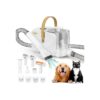 Pet Grooming Kit with Vacuum Suction, Clippers, and Brushes for Dogs and Cats