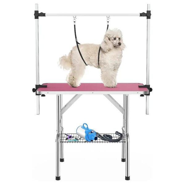 Pet Grooming Table for Small Dogs with Adjustable Height