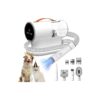 Pet Grooming Vacuum for Dogs and Cats with Powerful 12000Pa Suction and 5 Grooming Tools