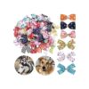 Pet Hair Accessories with Rubber Bands for Cats Dogs and Small Animals in Various Colors