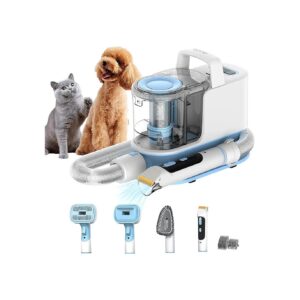 Pet Hair Grooming Kit with Vacuum for Easy Shedding and Styling