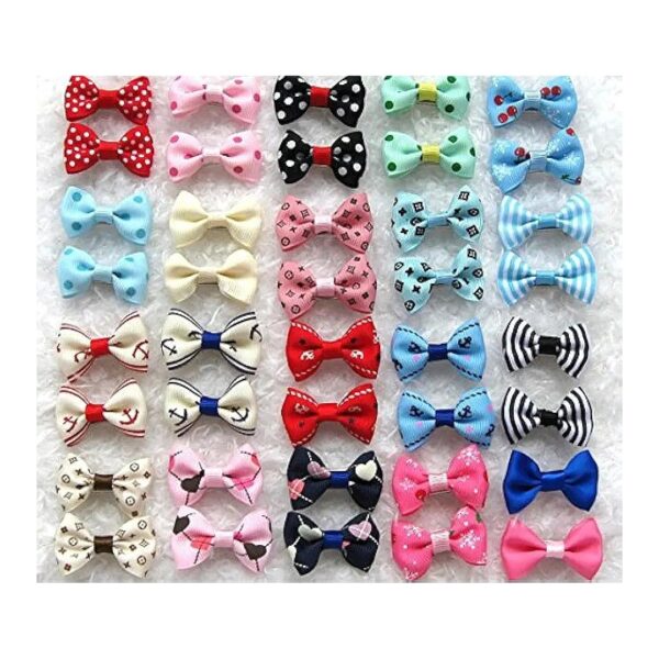 Pet Hair Pins with Bright Colors and Soft Cotton for Fashionable Dog and Cat Decoration