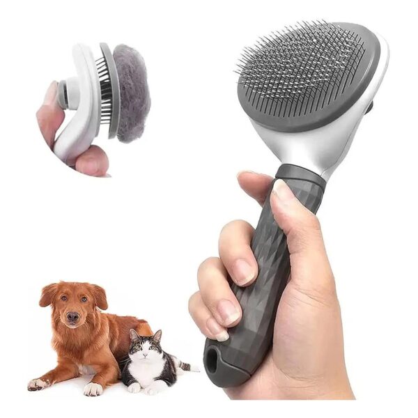 Pet Hair Remover Brush for Dogs and Cats, Collects Hair, Repels Insects and Parasites