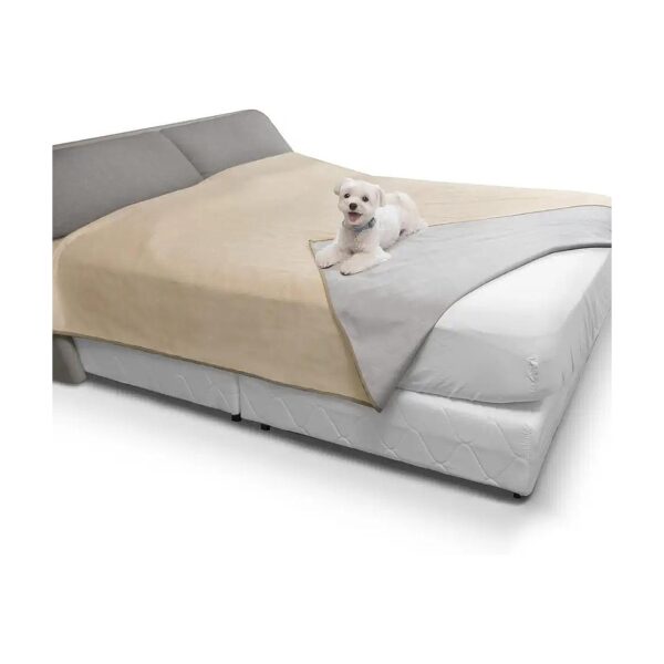 Pet Hair-Resistant Couch Cover with Reversible Design, Soft Fleece and Waterproof Core