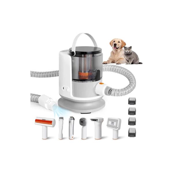 Pet Hair Suction Vacuum Kit 6 Proven Grooming Tools for Home Pet Grooming