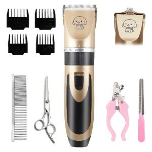 Pet Hair Trimming Made Easy with Rechargeable and Cordless Electric Hair Clippers