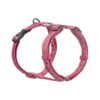 Pet Harness for Medium Dogs No Pull Reflective Pink Polyester Blend Easy Walk