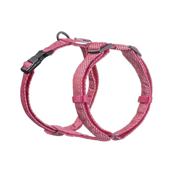 Pet Harness for Medium Dogs No Pull Reflective Pink Polyester Blend Easy Walk