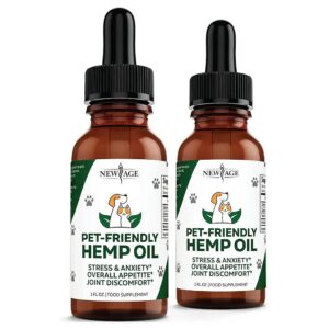 Pet Hemp Oil for Stress Relief and Hip Joint Health for Dogs and Cats