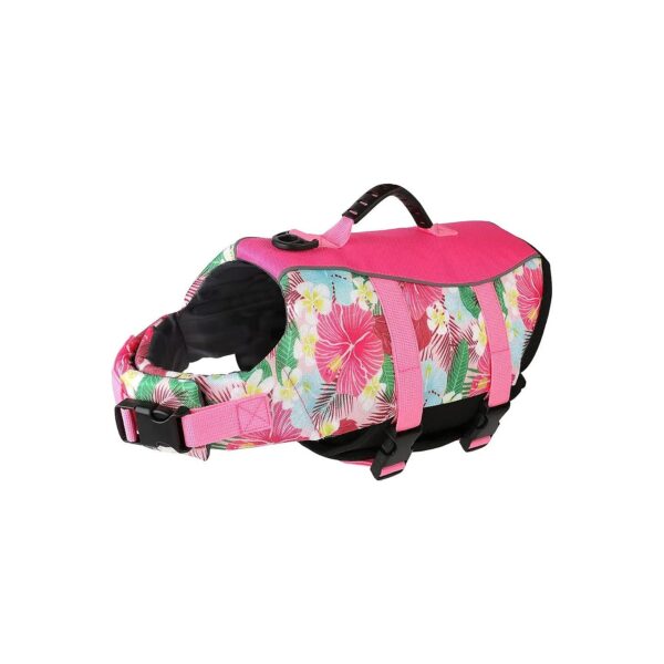 Pet Life Jacket for Small to Large Dogs with Reflective Elements and Adjustable Strap