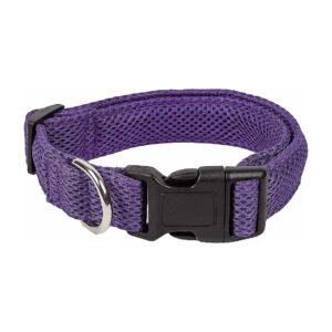 Pet Life-Stylish and Functional Mesh Dog Collar with Stainless Steel Leash Ring