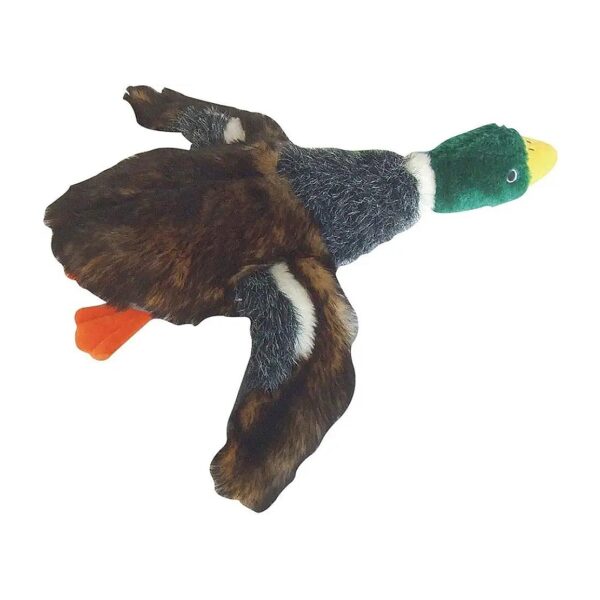 Pet Lou 00836 Medium Plush Mallard Duck Dog Chew Toy