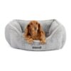 Pet Luxury Essentials Microplush Cloud Fabric Dog Bed for Small and Medium Breed