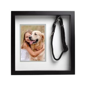 Pet Memorial Shadow Box Frame for Collar and Photo Keepsake