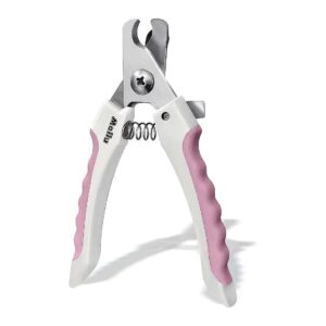 Pet Nail Clipper with Seamless Trimming and Safety Mechanism for Dog and Cat Pink